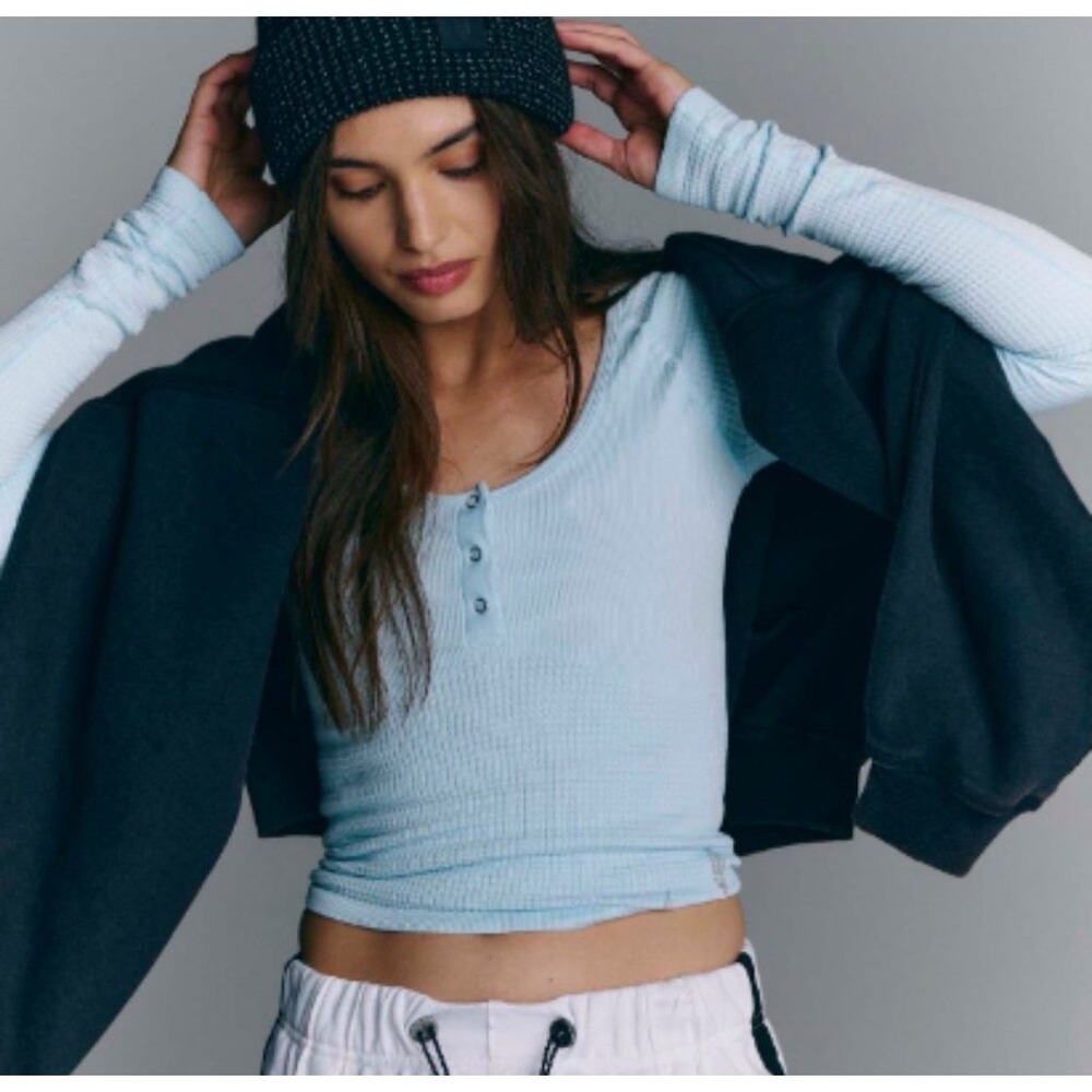 NWT FREE PEOPLE | FP Movement Arctic Snow Bail Out‎ Long Sleeve Layer Top M/L